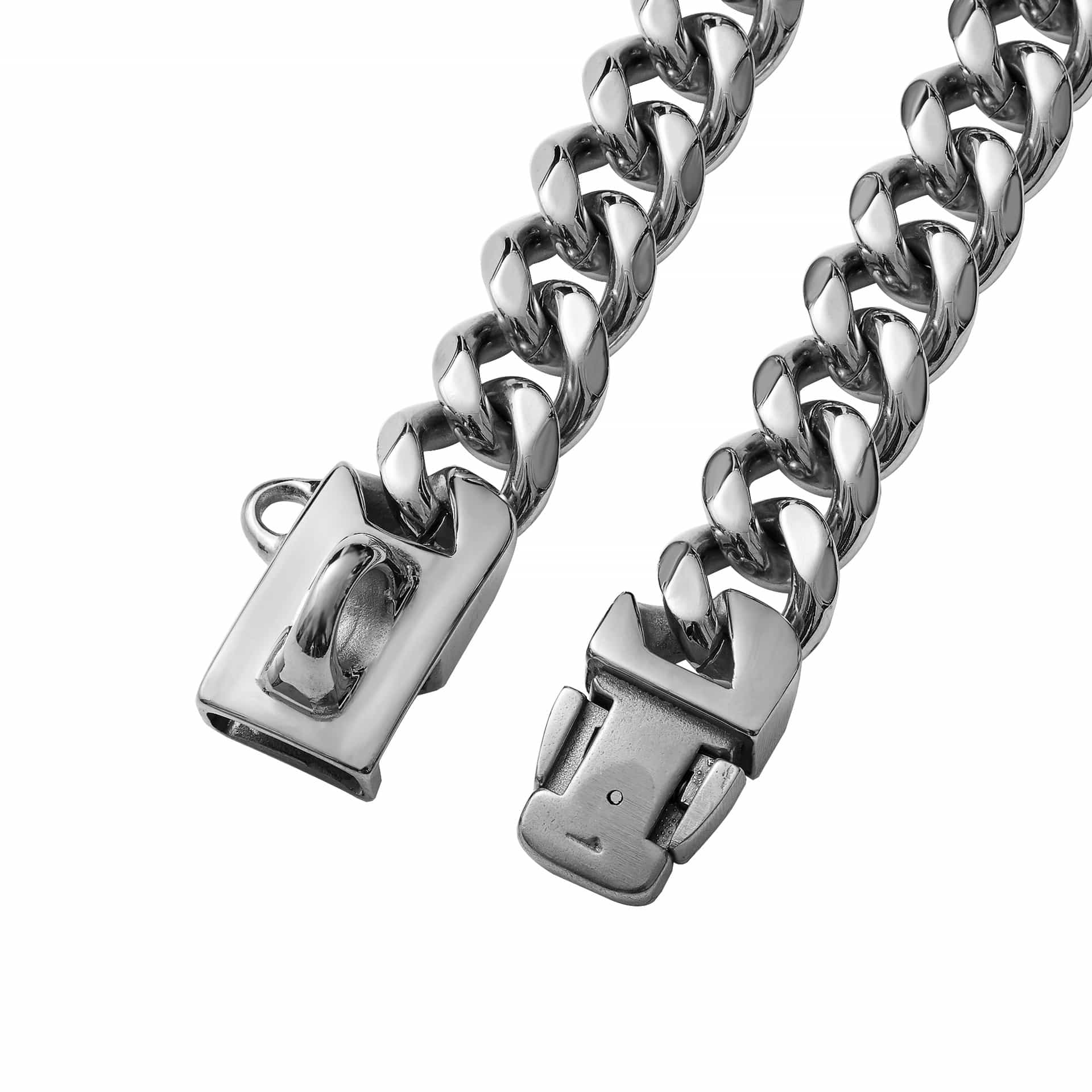 15mm Pet Dog Leash Adjustable Cuban Chain Collar
