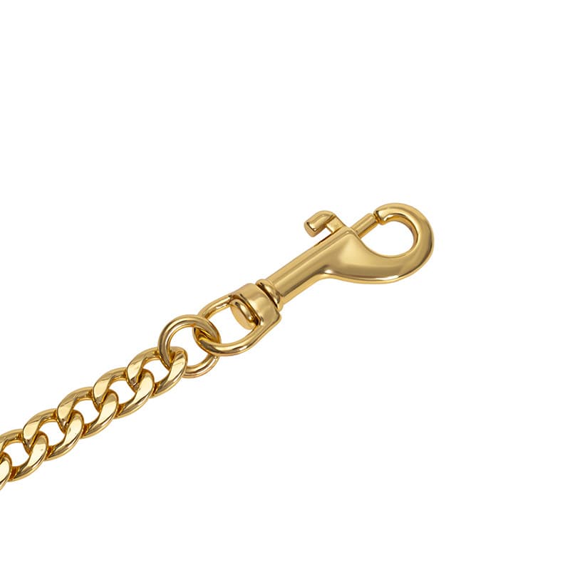 12mm 18K Gold Pet Dog Cuban Leash