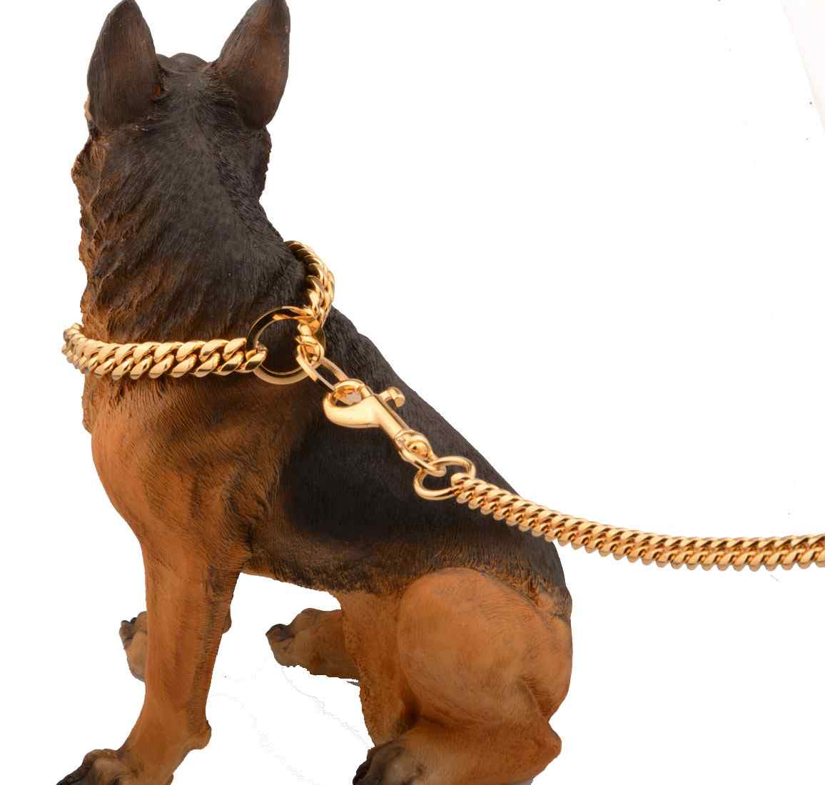 10mm Encrypted Cuban Chain Pet Dog Leash