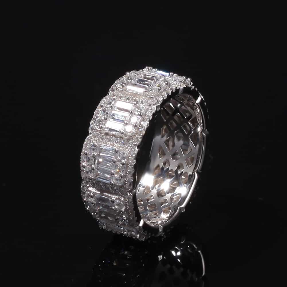 10MM Full Diamond Step - Cut Hip - Hop Ring - TONGSHOP
