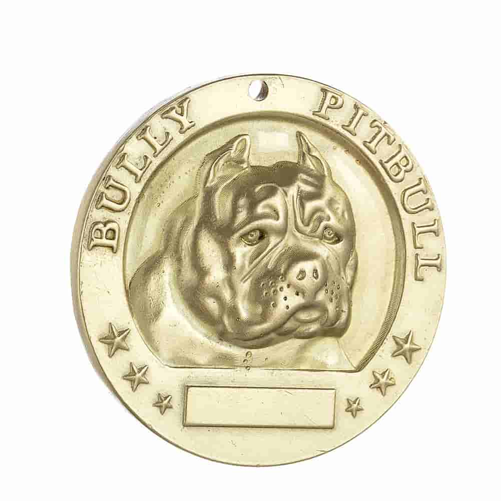 Dog Tag Pure Copper Pet Dog Identity Tag Dog Tag Bulldog Labrador