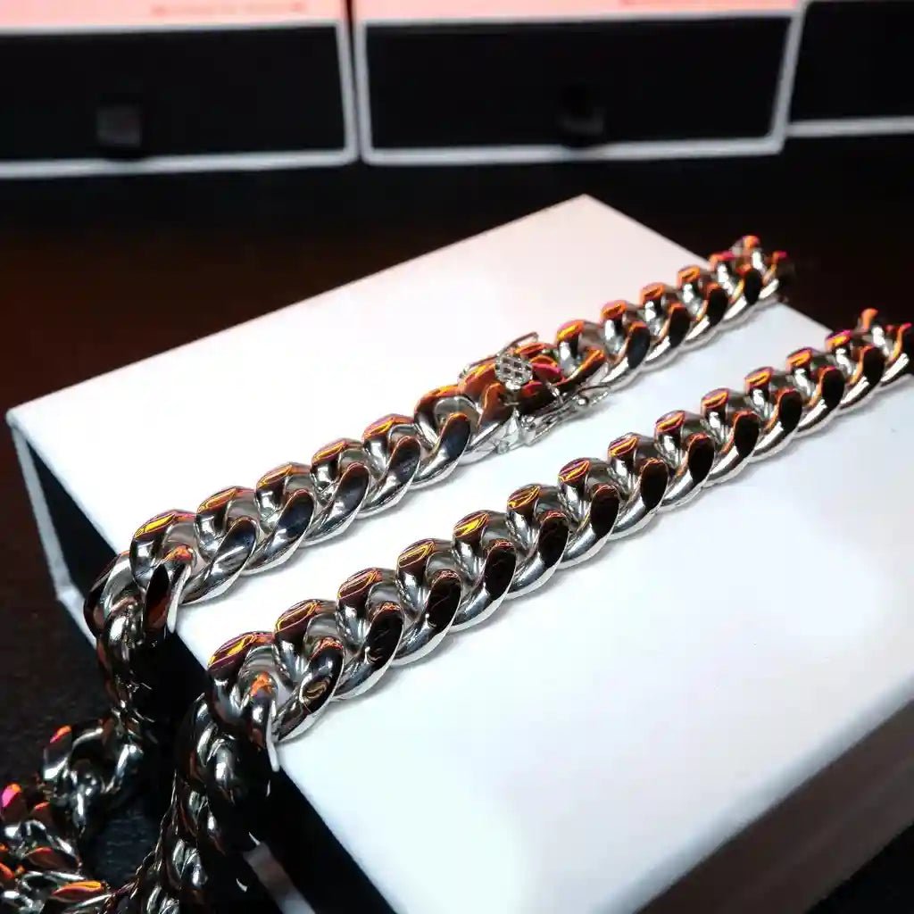 12mm 18K Gold - Plated Classic Miami Cuban Link - TONGSHOP