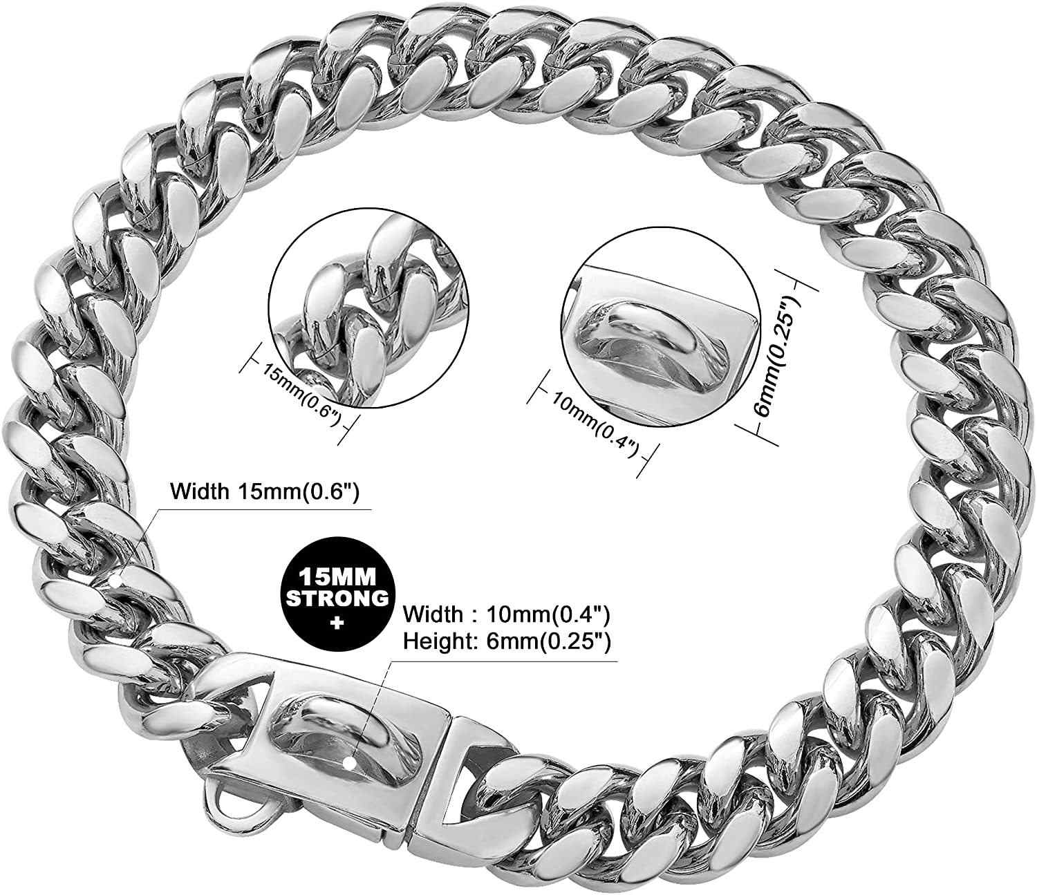 14mm Cuban Chain Dog Collar