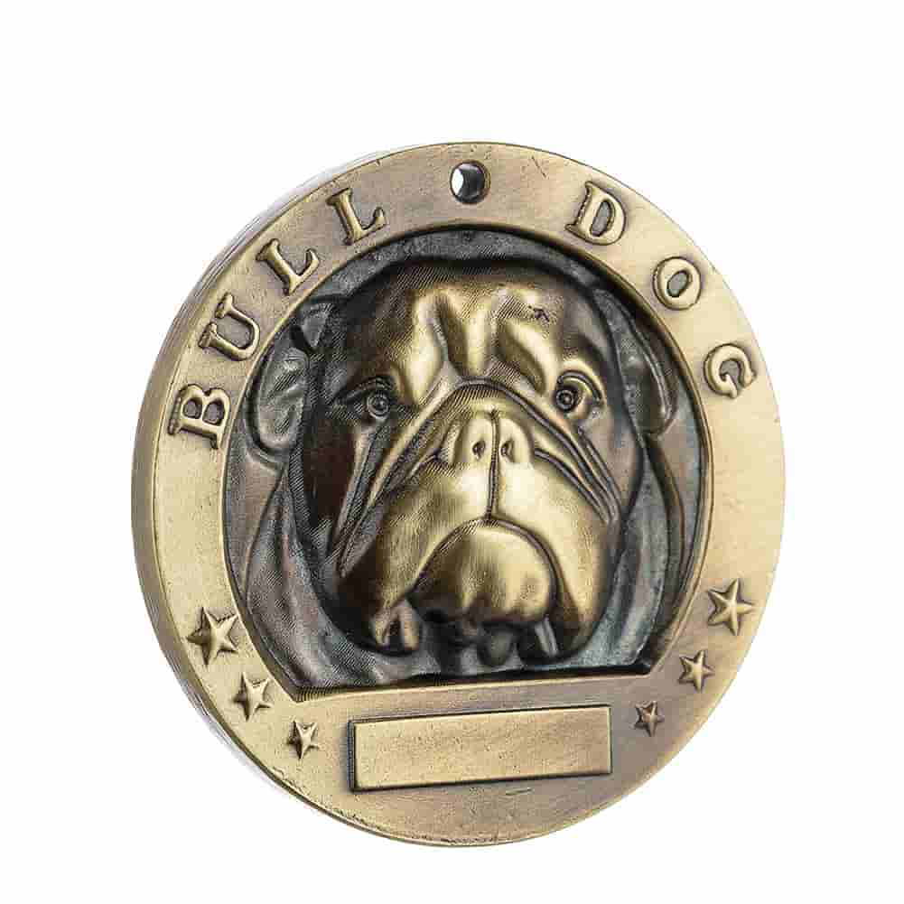 Dog Tag Pure Copper Pet Dog Identity Tag Dog Tag Bulldog Labrador