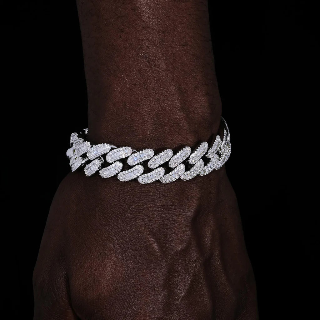 16MM Baguette Cuban Link Bracelet