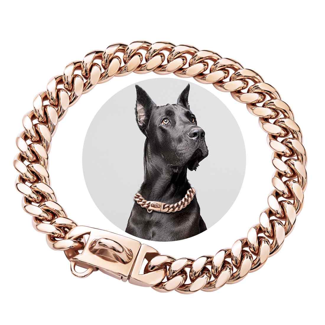 14mm Cuban Chain Dog Collar