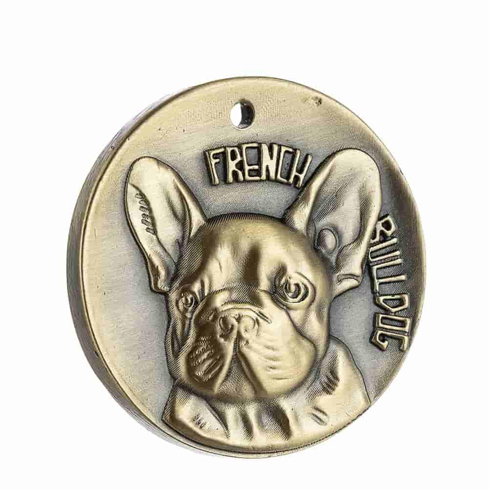 Dog Tag Pure Copper Pet Dog Identity Tag Dog Tag Bulldog Labrador