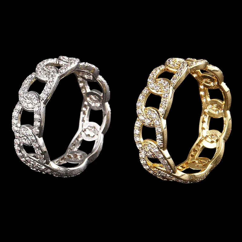18K Gold Plated Cuban Ring