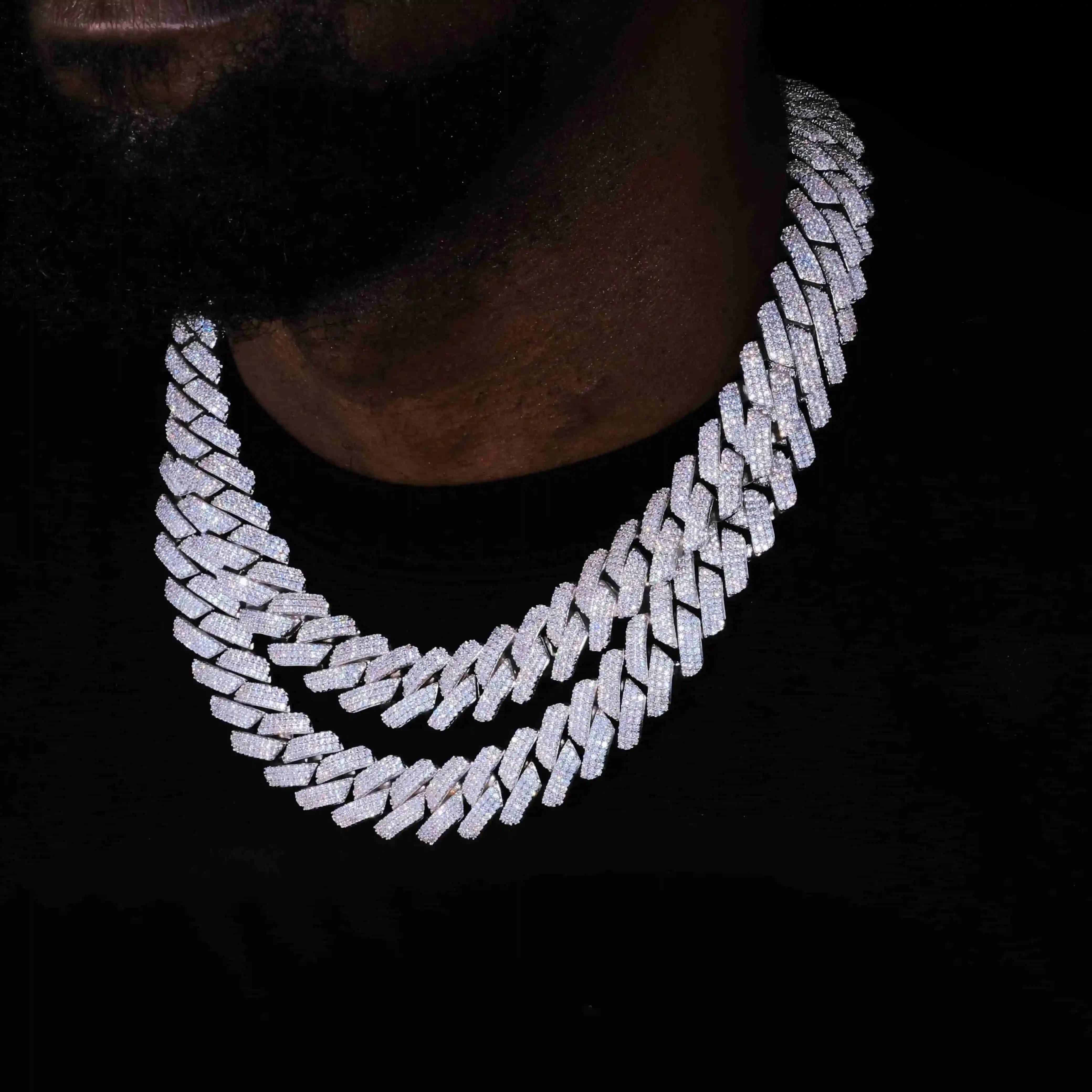 19mm Iced Prong Cuban Chain - TONGSHOP
