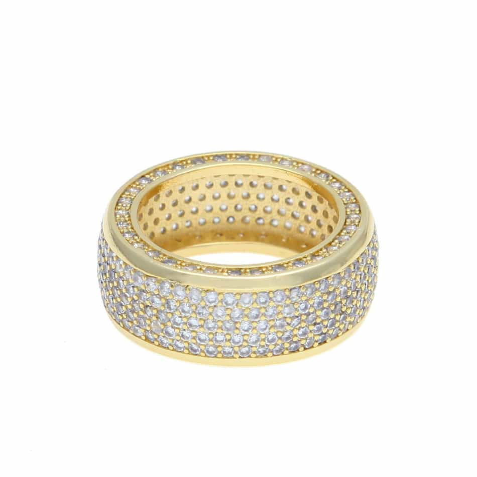 New Micro Pavé Full Diamond Hip-Hop Ring