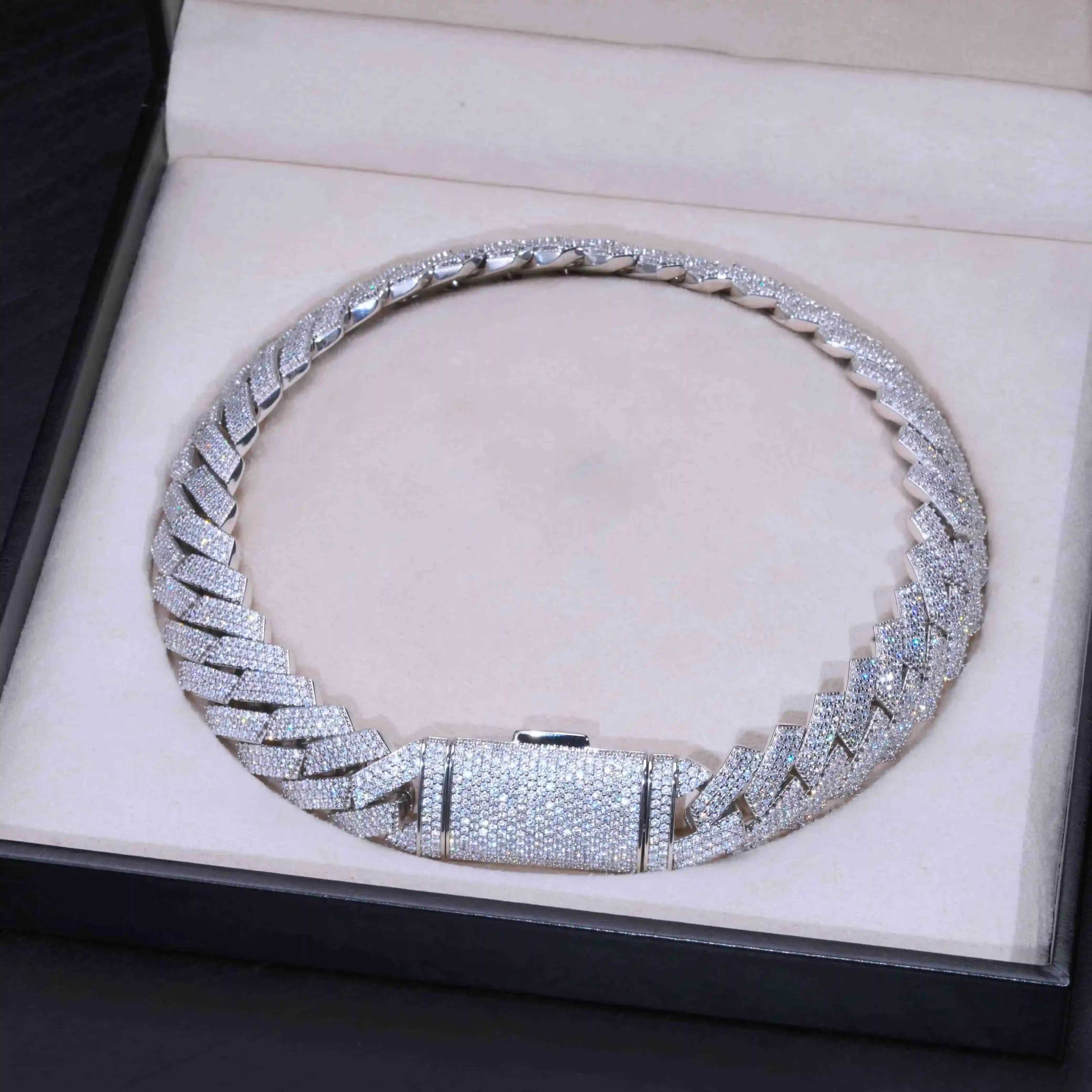 20mm Extended Clasp Prong Cuban Chain - TONGSHOP