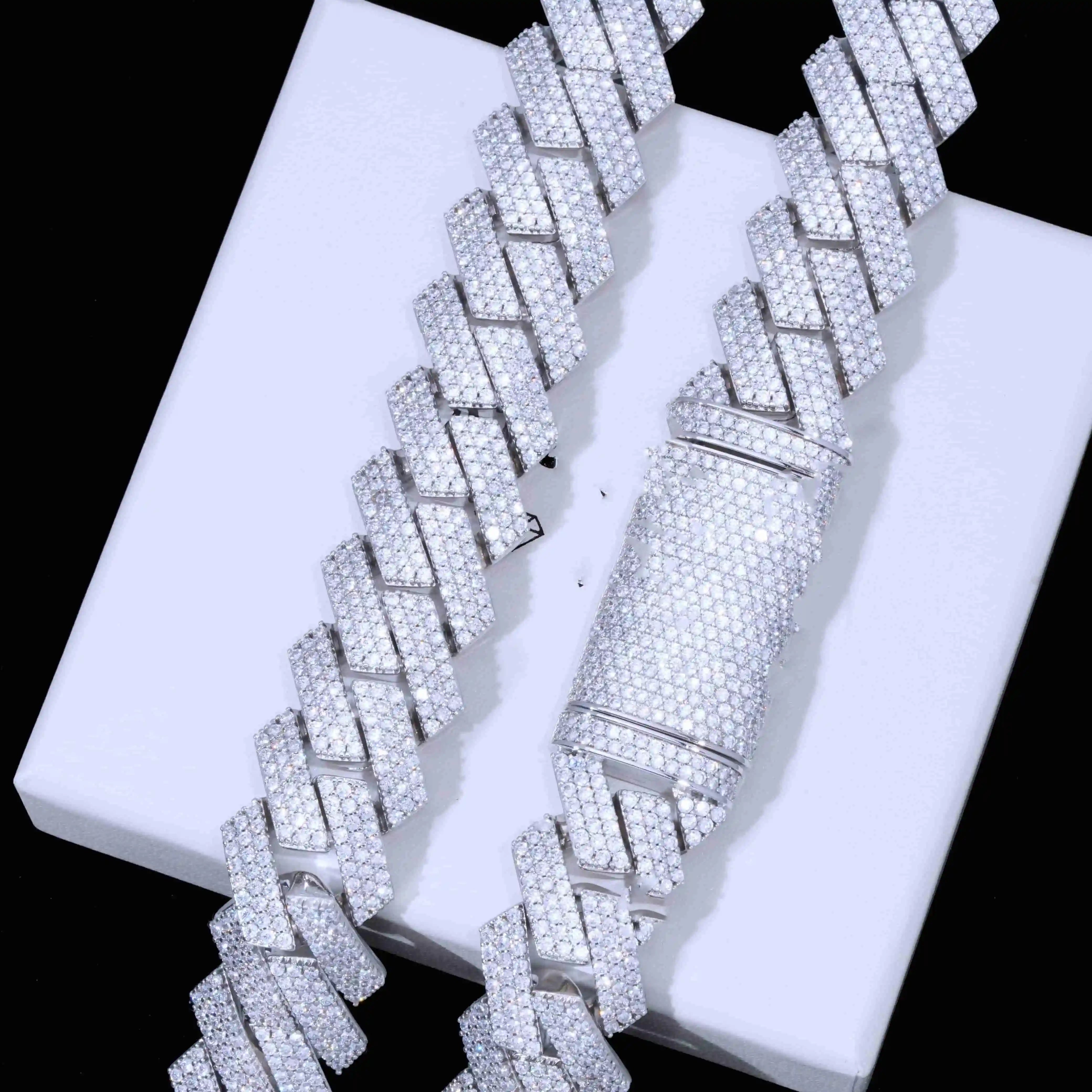 20mm Extended Clasp Prong Cuban Chain - TONGSHOP