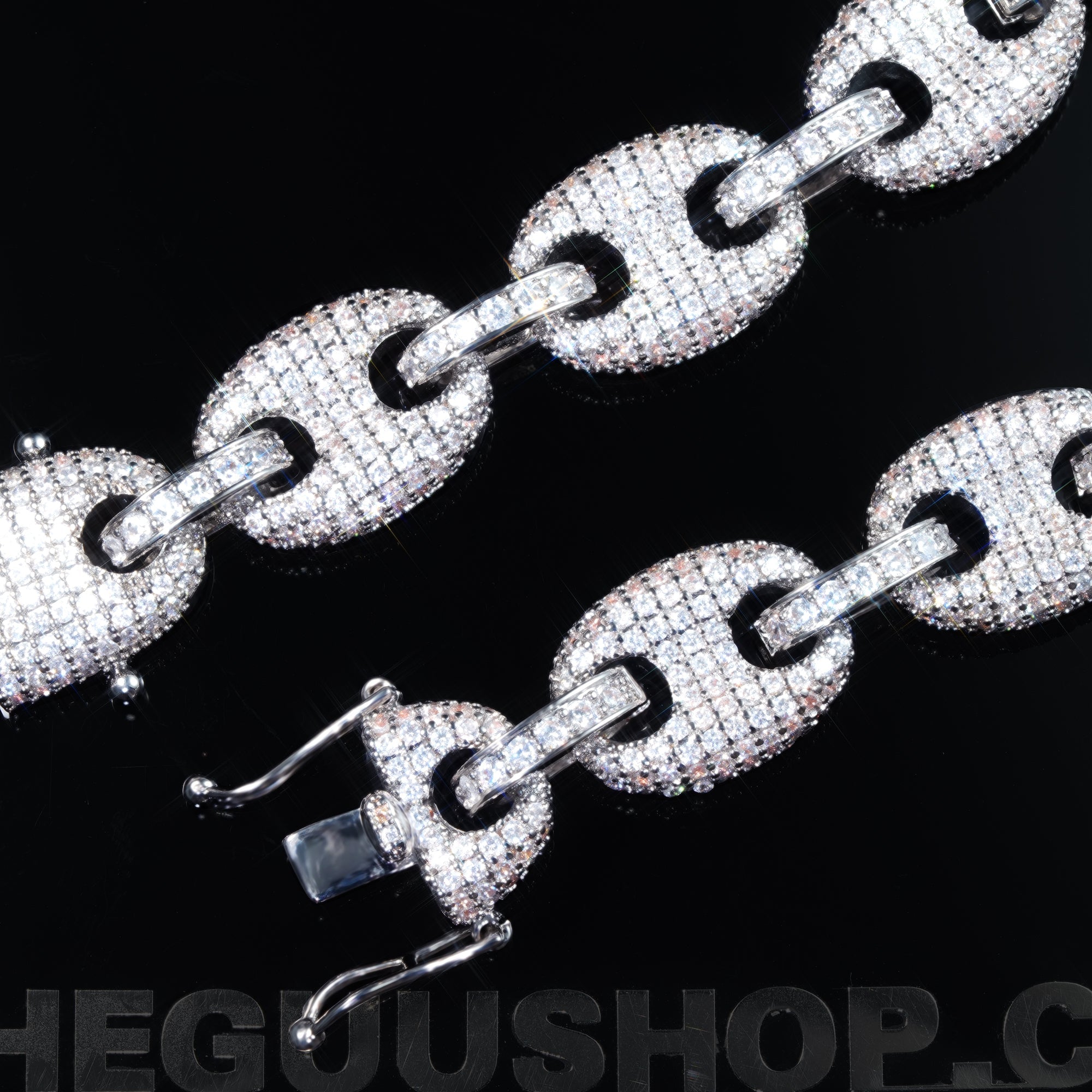 12mm  Iced Gold-Plated CZ  Cuban Link  Bracelet