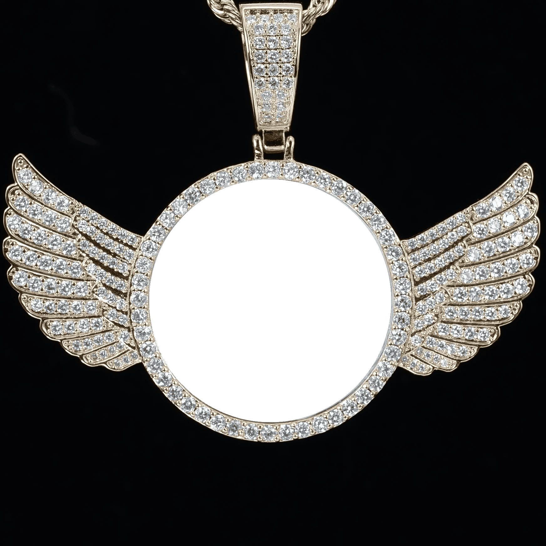 Custom PPICTURE Wings Round Pendant