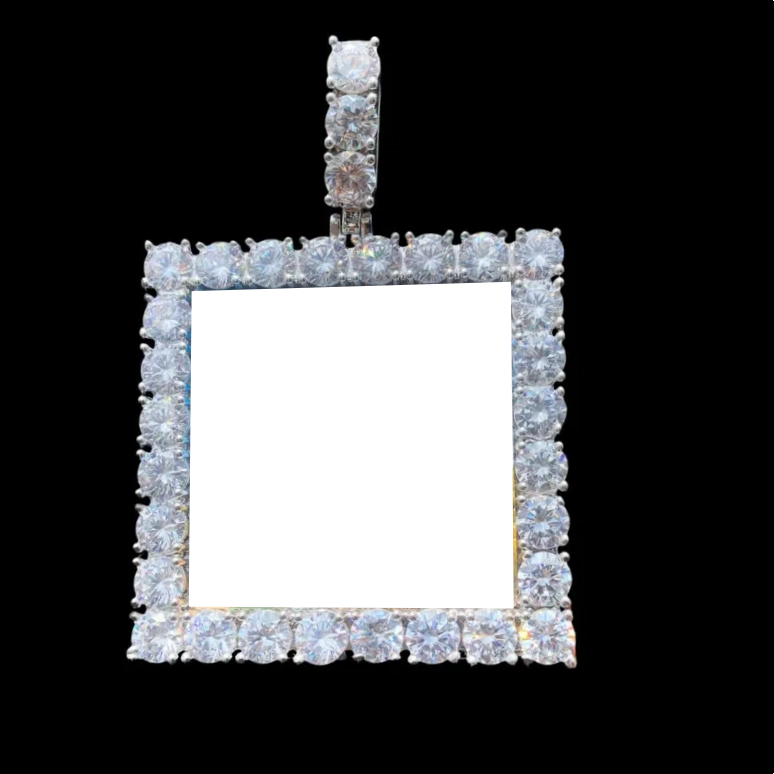 3D Custom Square Pendant - 55mm