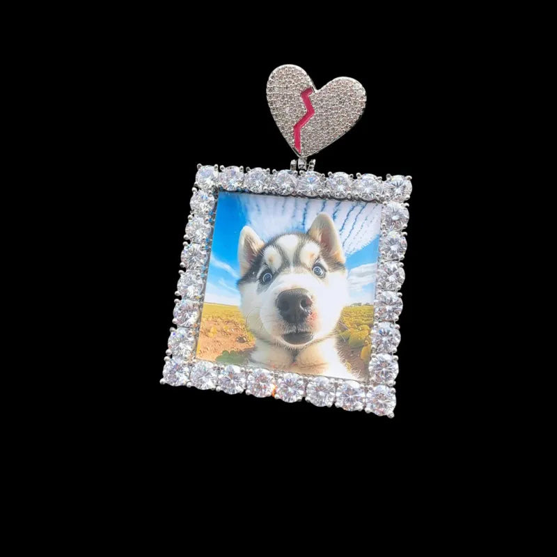 3D Custom Square Pendant - 55mm