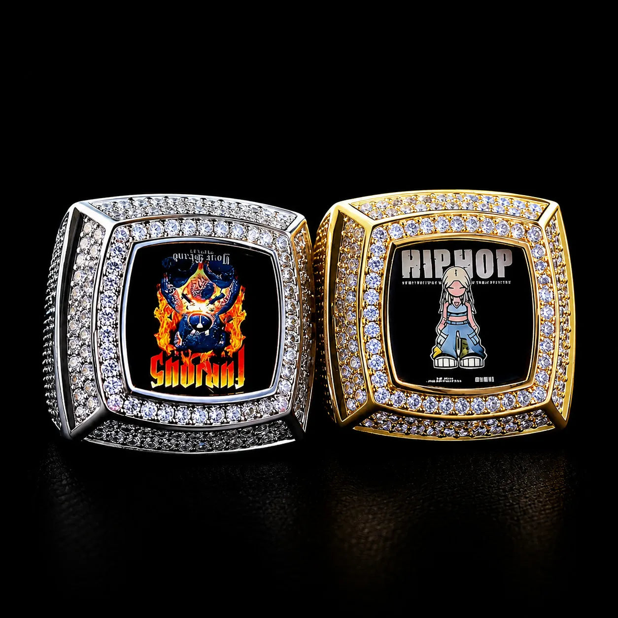 3D Custom Photo Square Ring