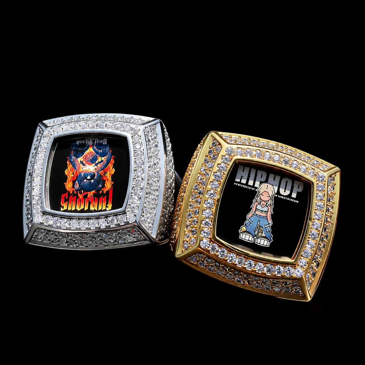 3D Custom Photo Square Ring