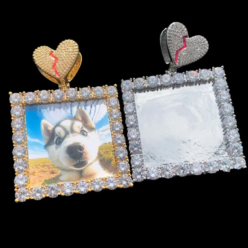 3D Custom Square Pendant - 55mm