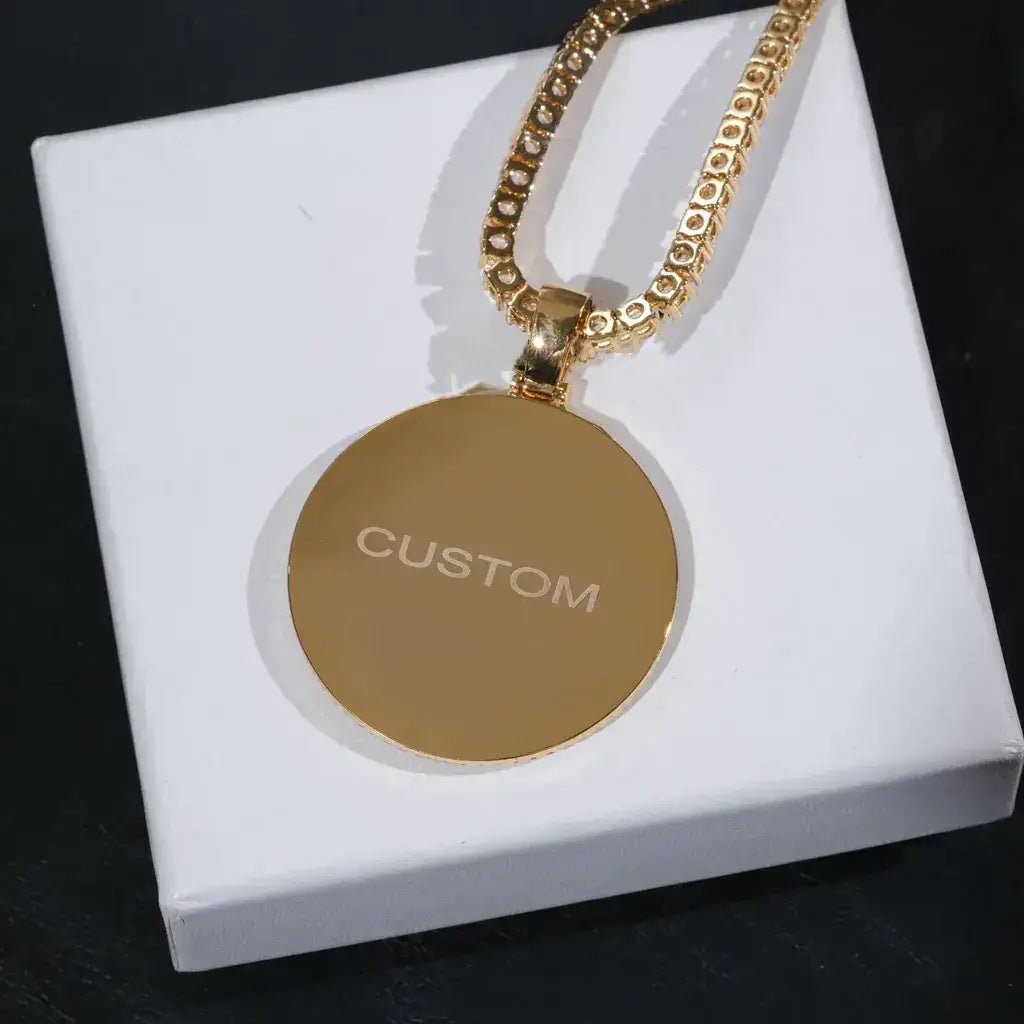 3D CIRCLE CUSTOM PICTURE PENDANT - TONGSHOP