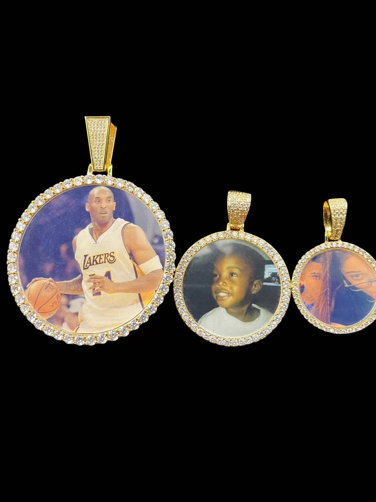 3D CIRCLE CUSTOM PICTURE PENDANT - TONGSHOP