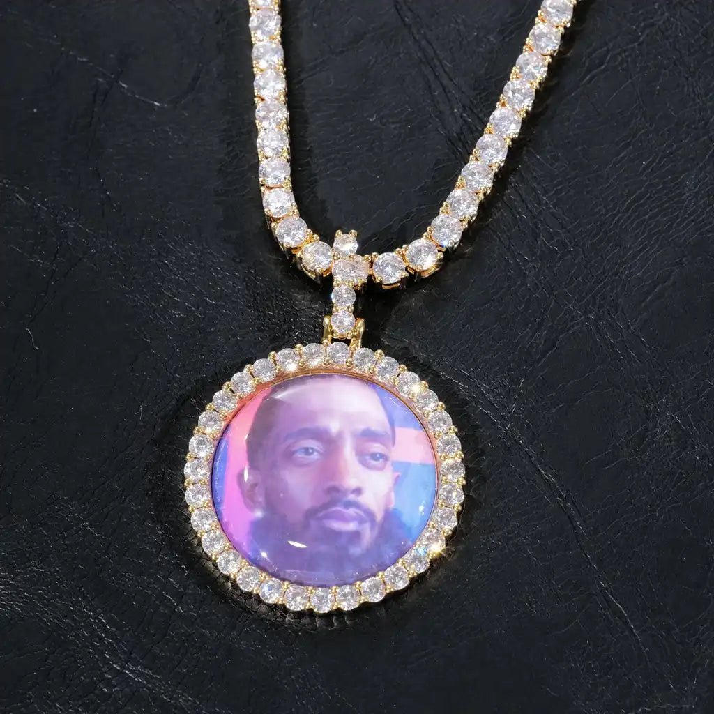 3D CIRCLE CUSTOM PICTURE PENDANT SMALL SIZE - TONGSHOP