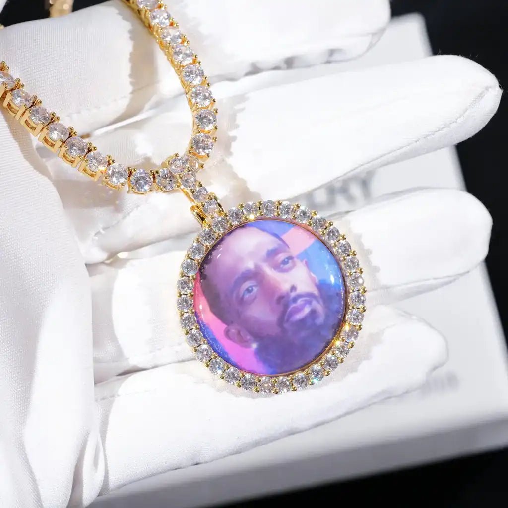 3D CIRCLE CUSTOM PICTURE PENDANT SMALL SIZE - TONGSHOP