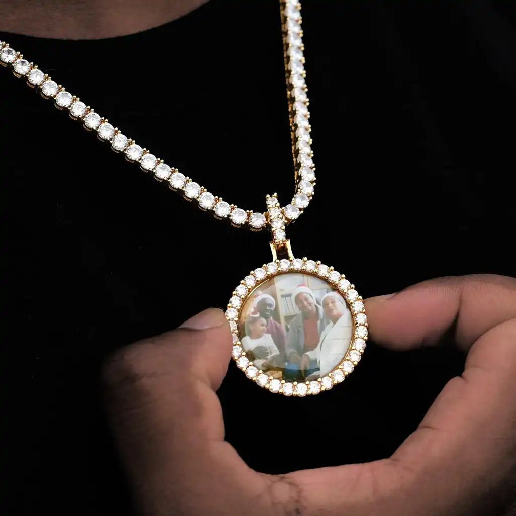 3D CIRCLE CUSTOM PICTURE PENDANT SMALL SIZE - TONGSHOP