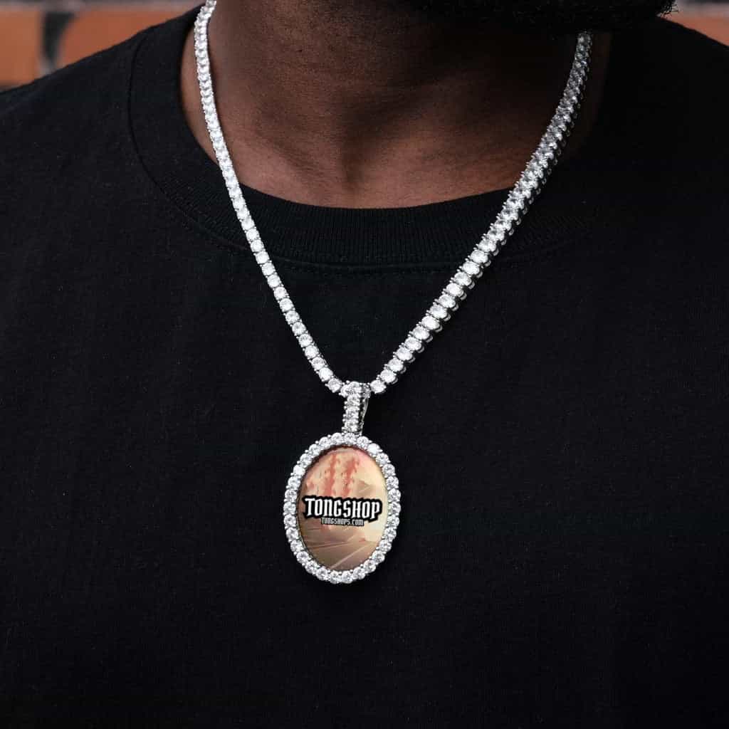 3D OVAL CUSTOM PICTURE PENDANT - TONGSHOP