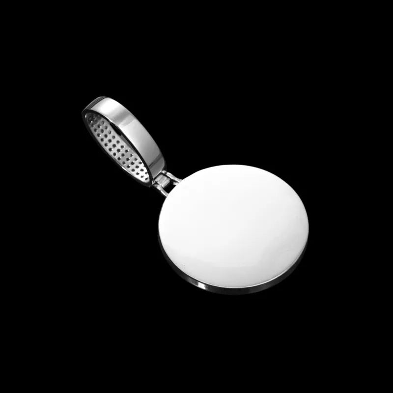 3D Small Solid Round Custom Photo Pendant - 35mm - TONGSHOP / Length:16 / Length:18