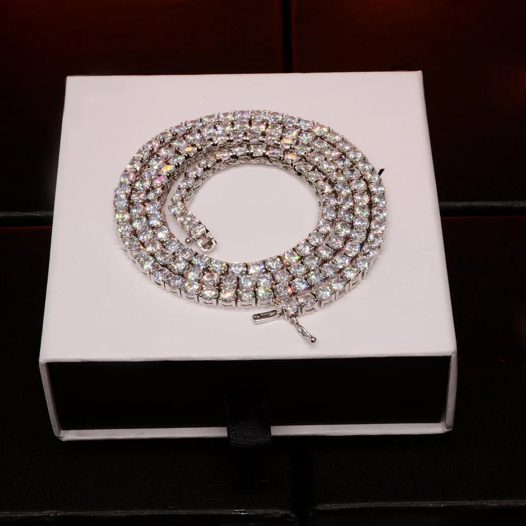 3mm 18K Gold - Plated Iced BlingBling Tennis Chain - TONGSHOP