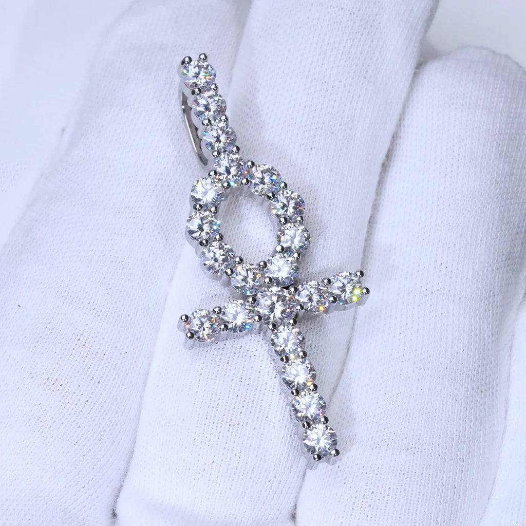 VVS Moissanite Ankh PENDANTS - 4.81 Carat