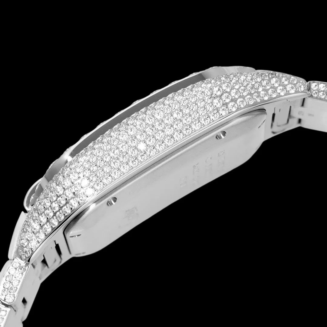 40mm Large Diamond VVS Moissanite Square Watch – Limited Edition - TONGSHOP / Color:White Gold / Color:Yellow Gold