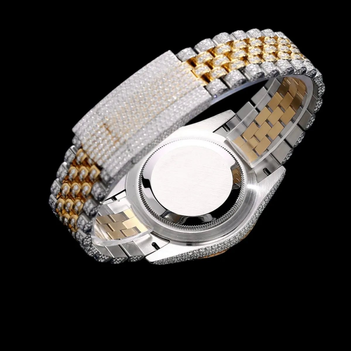 41mm Full - Pavé VVS Moissanite Watch - TONGSHOP / Style:White Gold / WATCH
