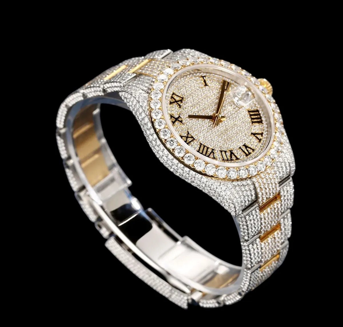 41mm Iced - Out VVS Moissanite Watch - TONGSHOP / Style:White Gold / WATCH