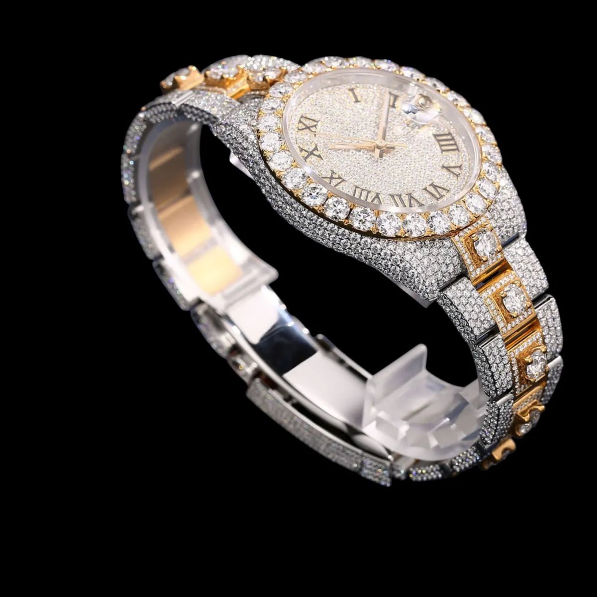 41mm Iced - Out VVS Moissanite Watch – Special Edition - TONGSHOP / Style:White Gold / WATCH