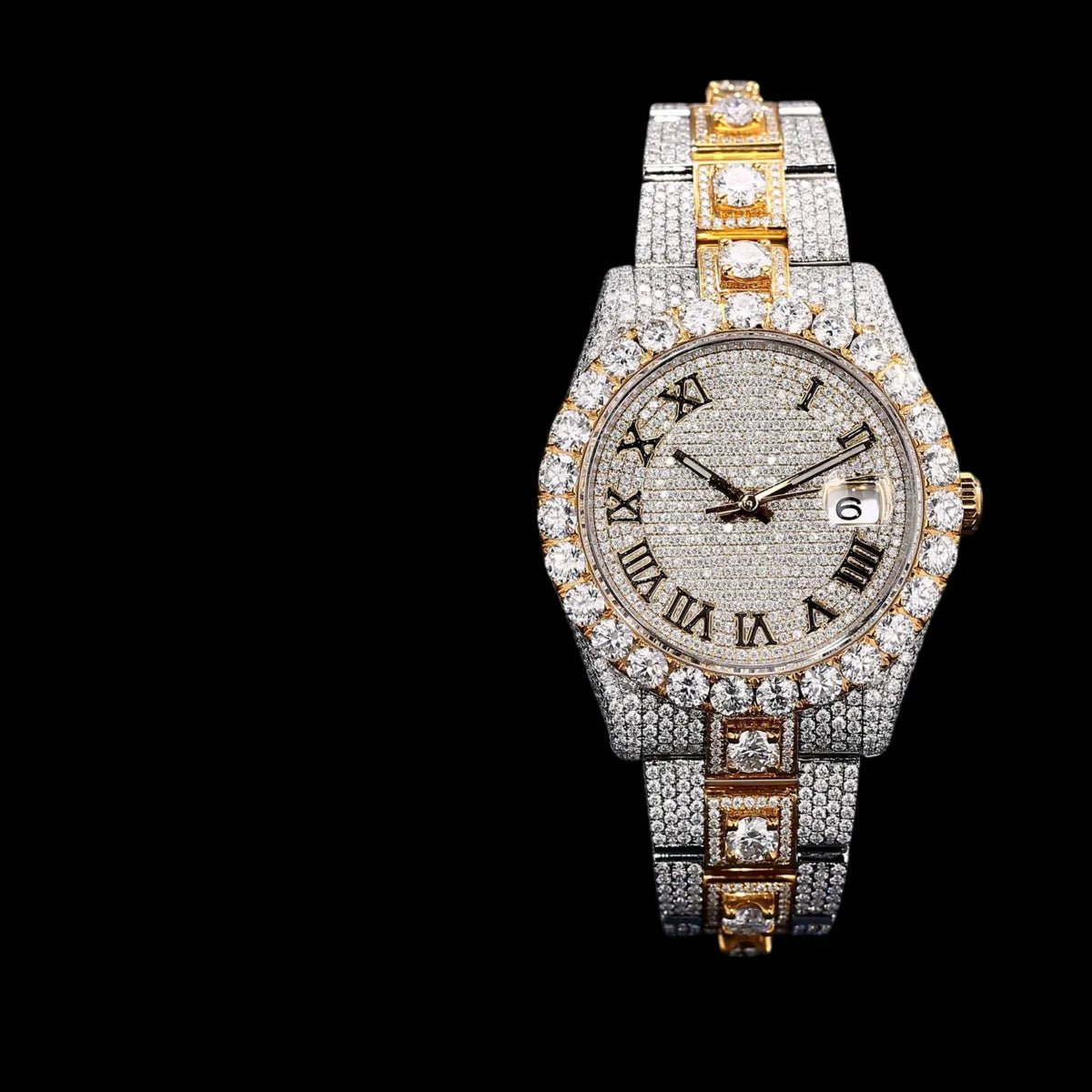 41mm Iced - Out VVS Moissanite Watch – Special Edition - TONGSHOP / Style:White Gold / WATCH