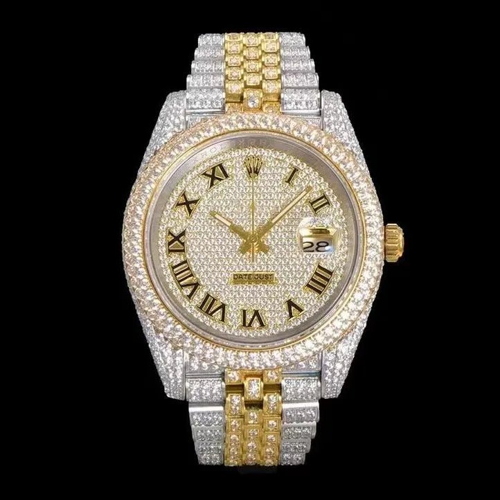 41mm VVS Moissanite Iced - Out Watch - TONGSHOP / Style:White Gold / WATCH