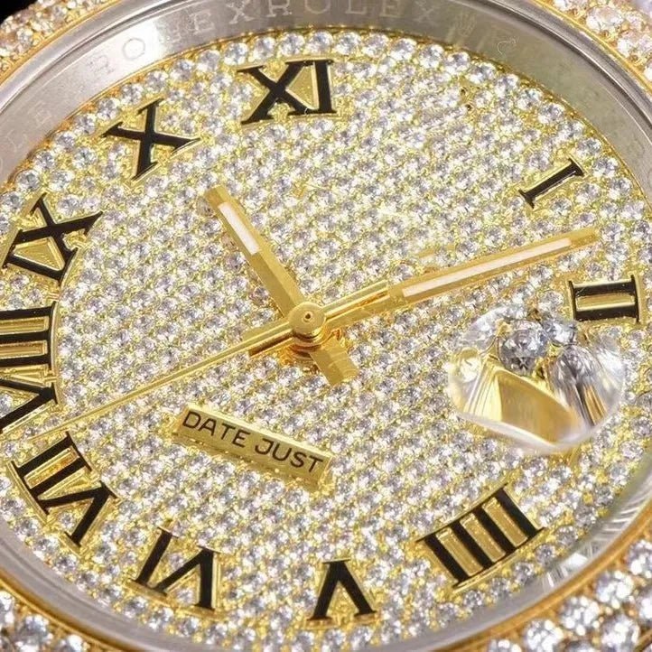 41mm VVS Moissanite Iced - Out Watch - TONGSHOP / Style:White Gold / WATCH