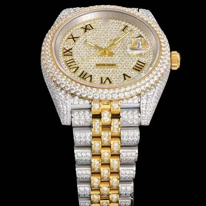 41mm VVS Moissanite Luxury Watch - TONGSHOP / Style:White Gold / WATCH