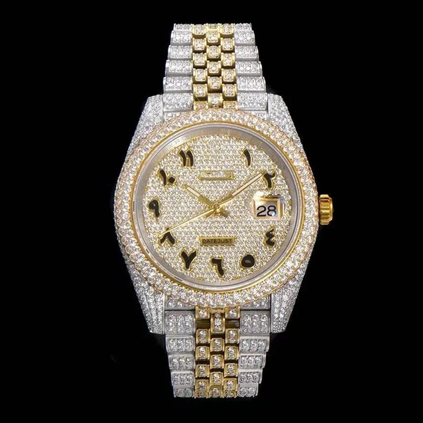 42mm Iced-Out Luxury VVS Moissanite Full-Diamond Watch