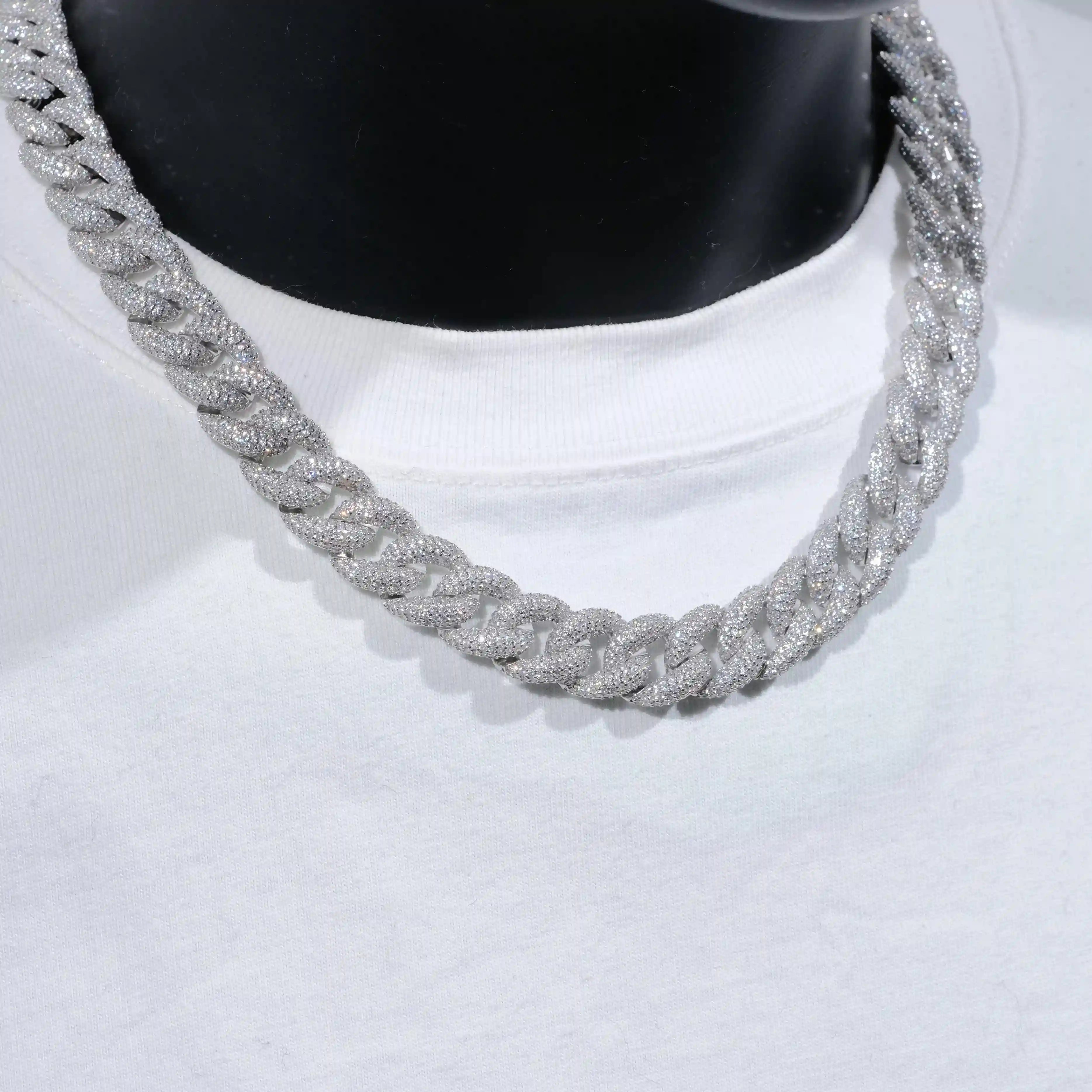 5 - Row Iced Cuban Chain - 15mm - TONGSHOP