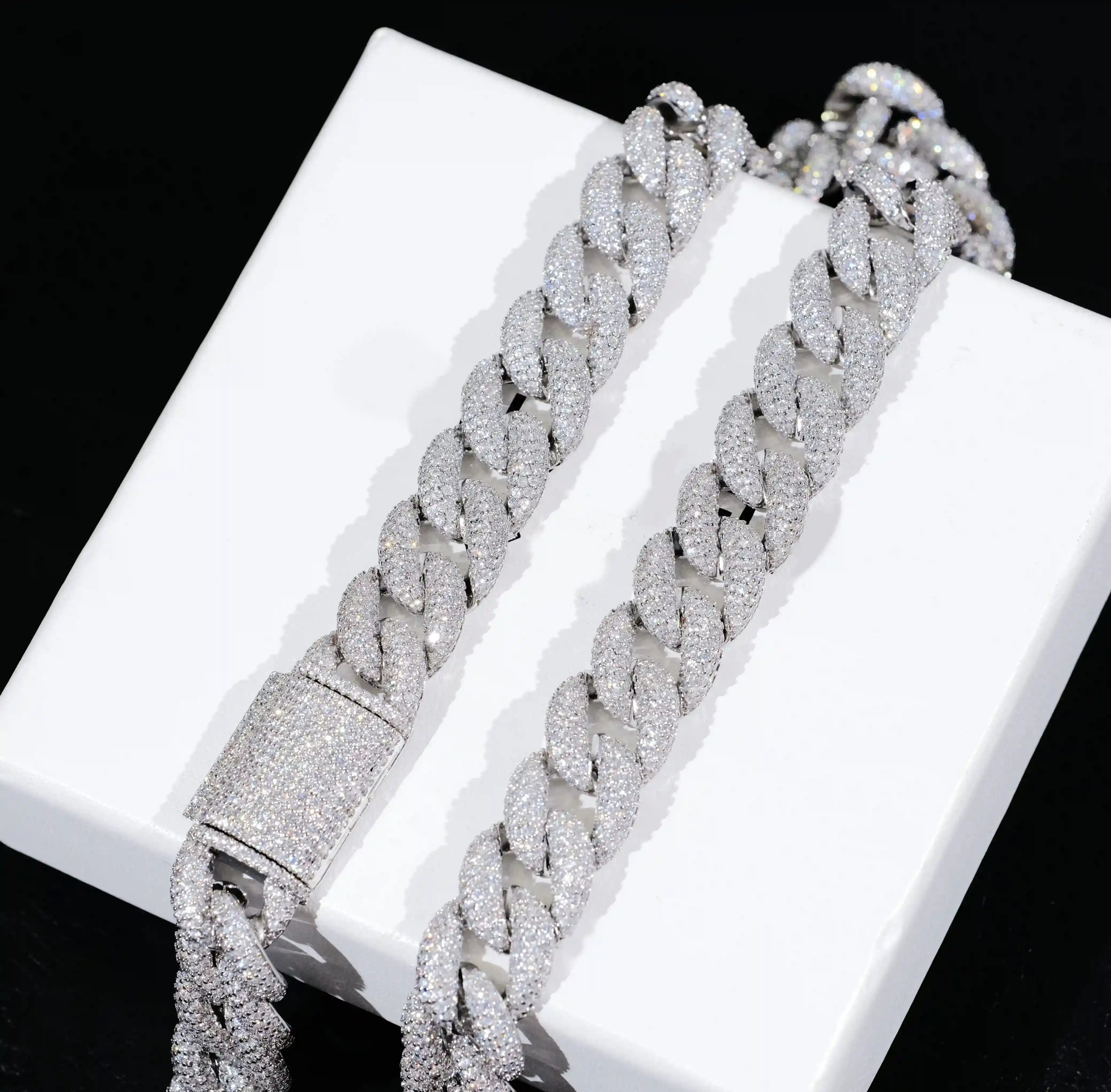 5 - Row Iced Cuban Chain - 15mm - TONGSHOP