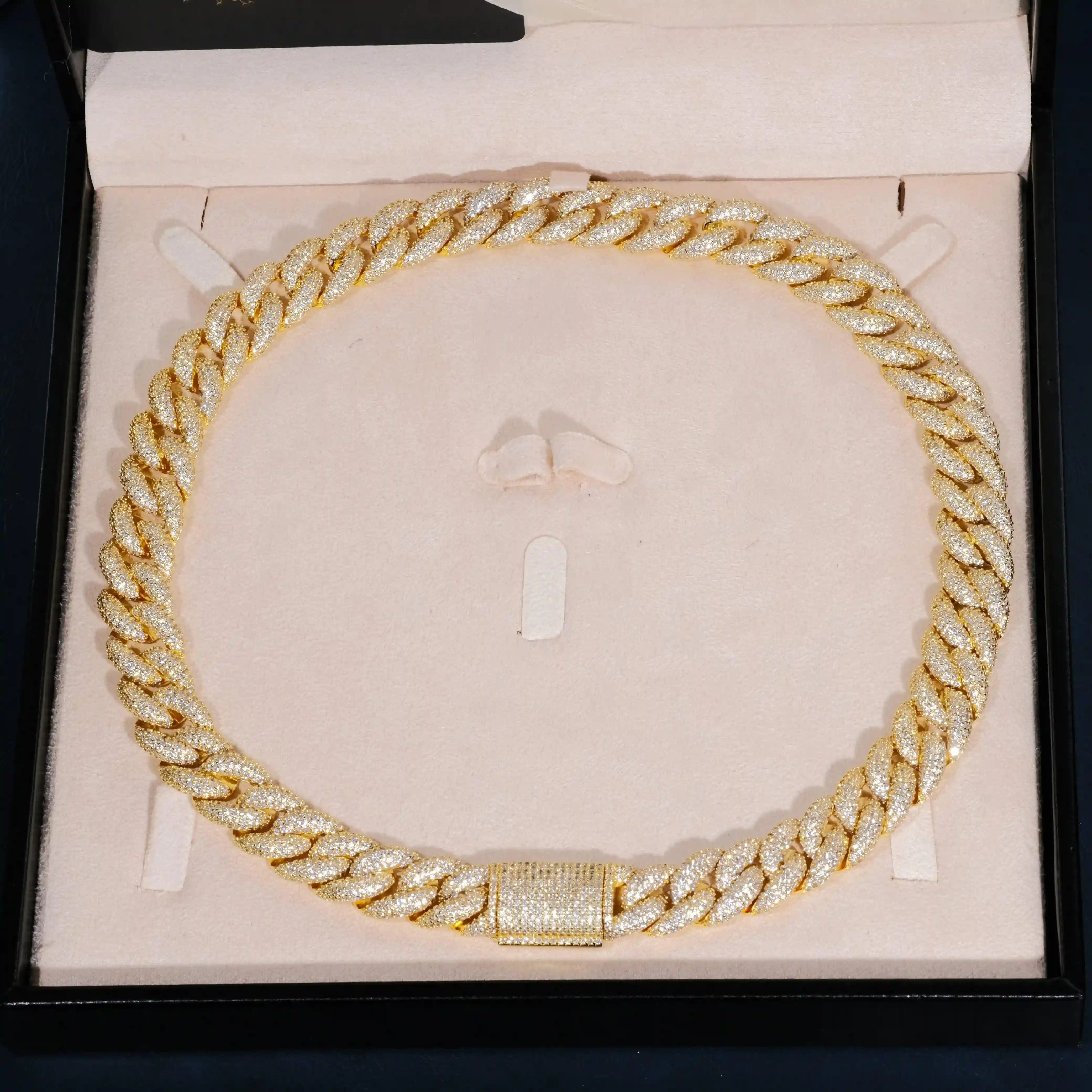 5 - Row Iced Cuban Chain - 15mm - TONGSHOP