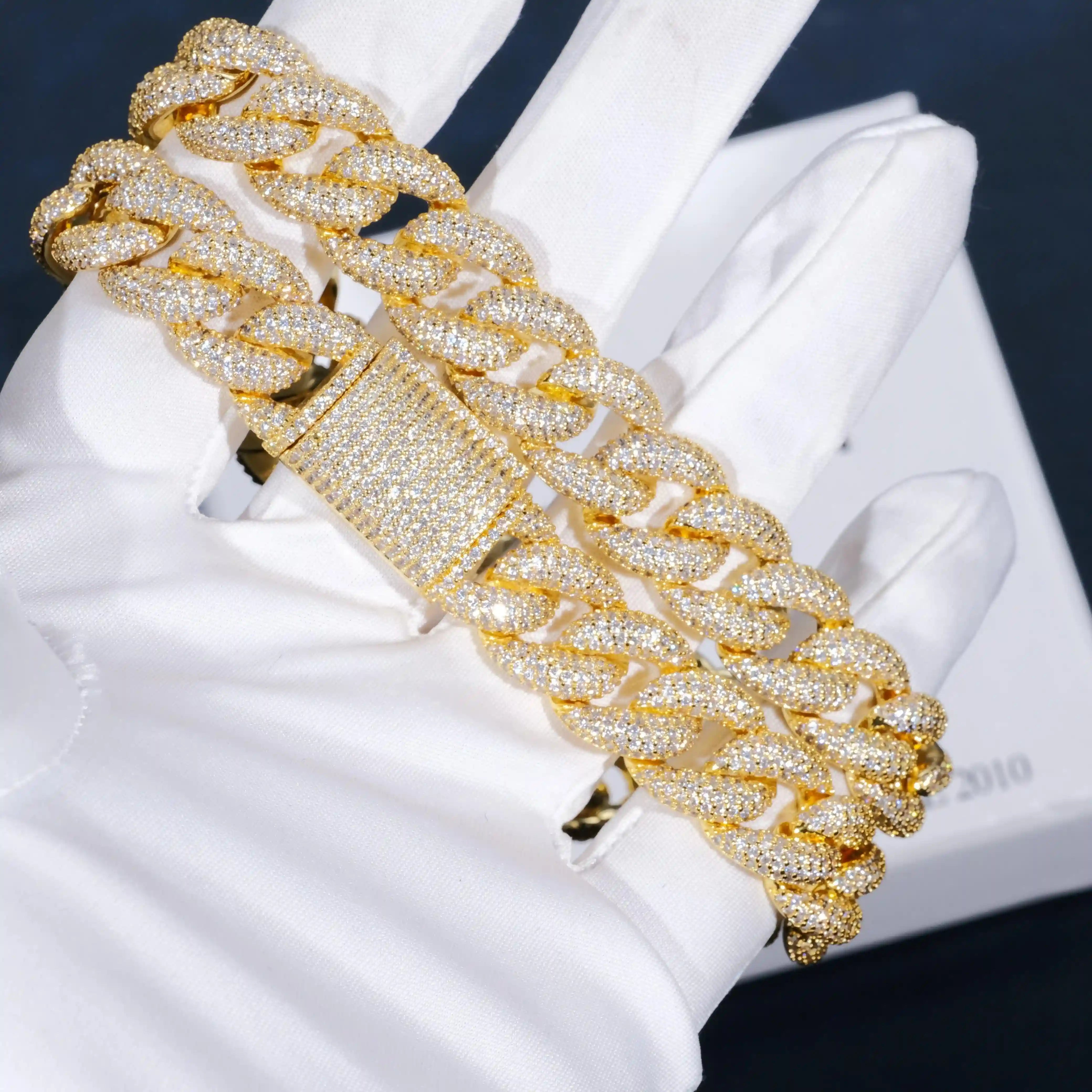 5 - Row Iced Cuban Chain - 15mm - TONGSHOP