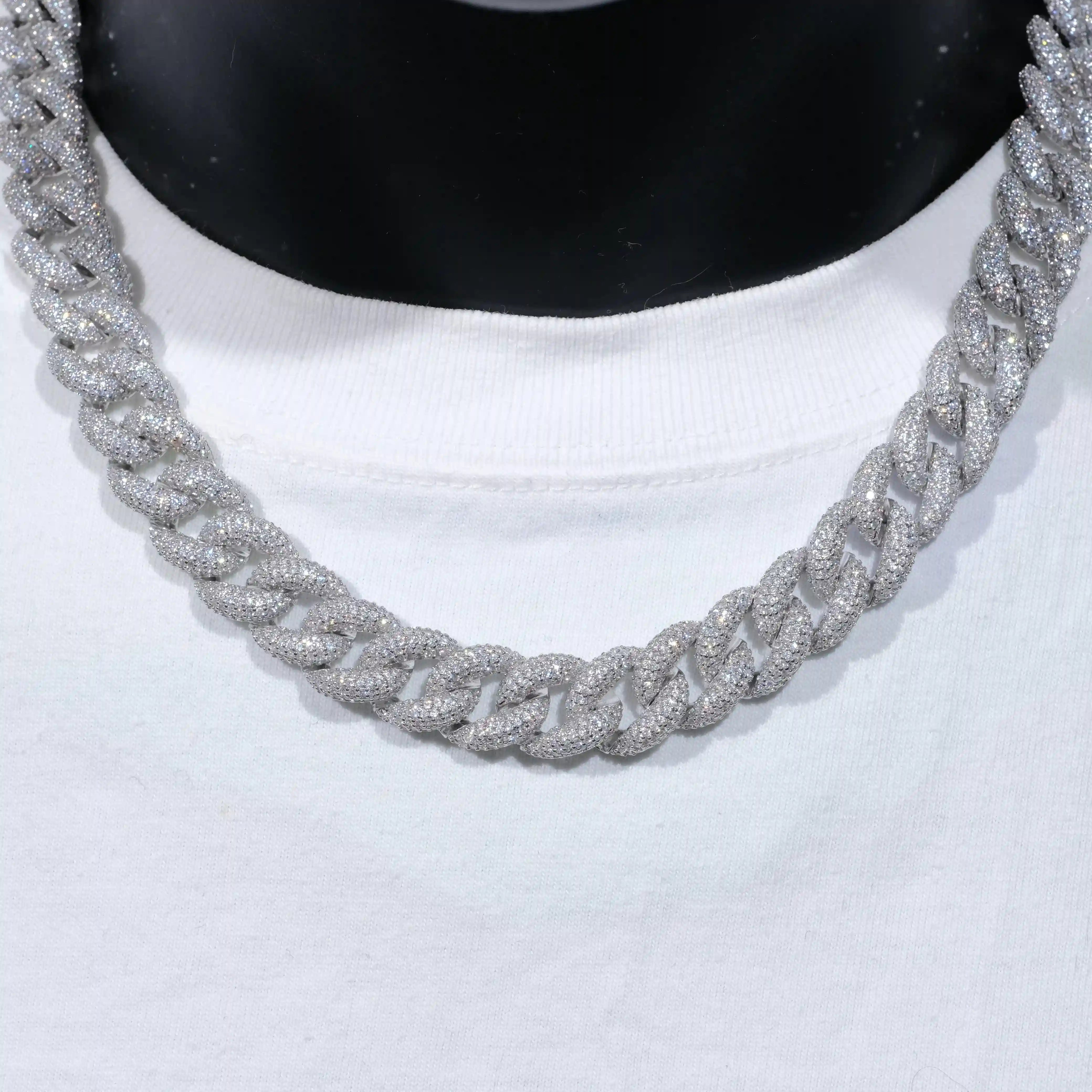 5 - Row Iced Cuban Chain - 15mm - TONGSHOP