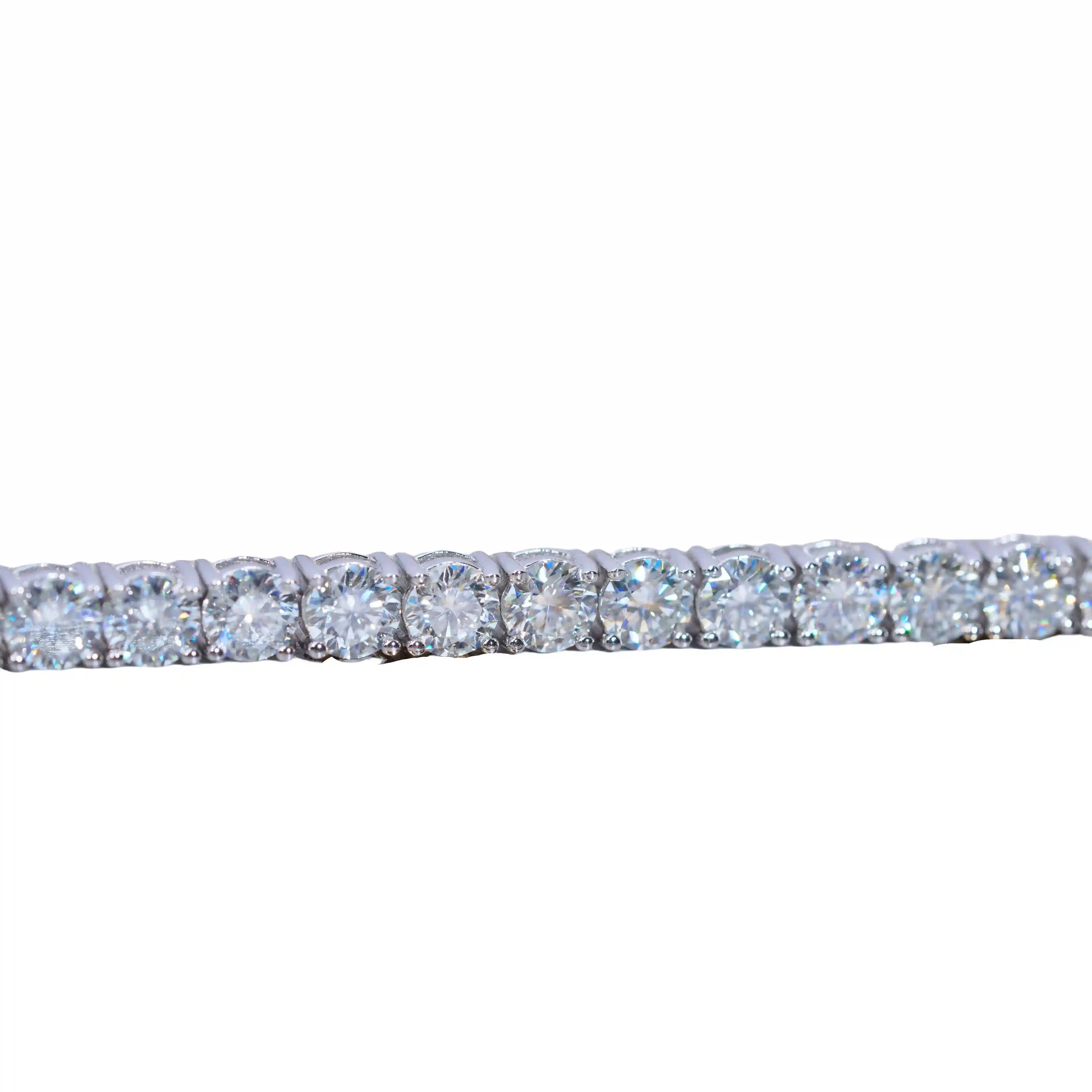 5MM 925S & VVS Moissanite Tennis Bracelet White Gold