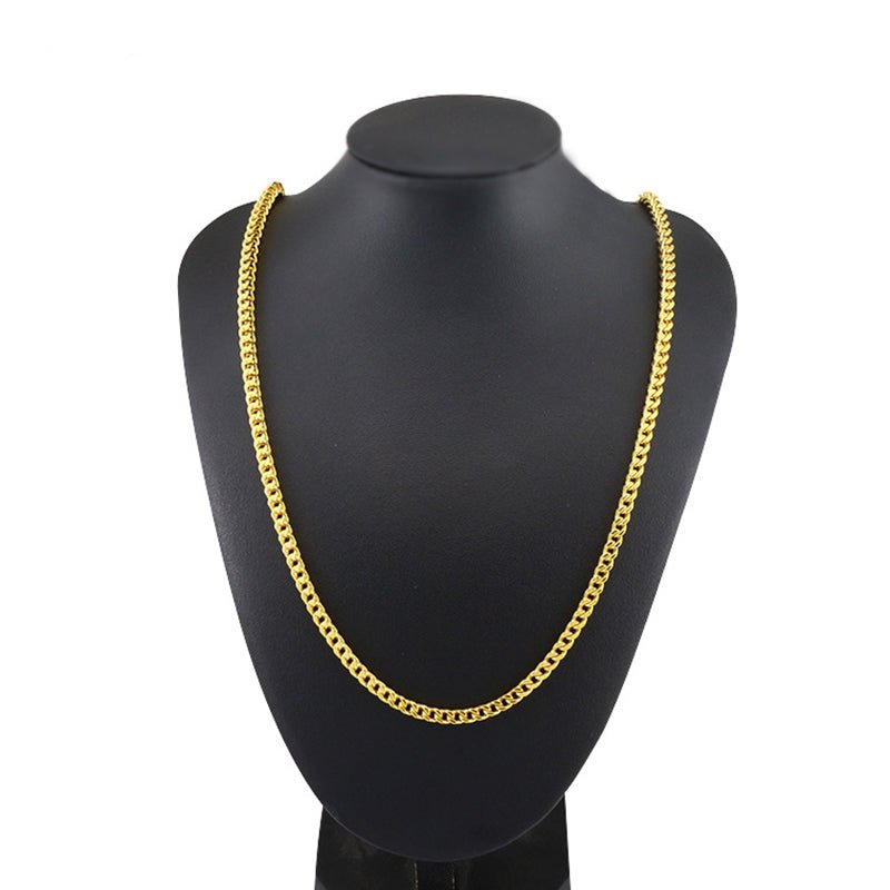 5mm 18K Gold Finish Franco Box Chain - TONGSHOP