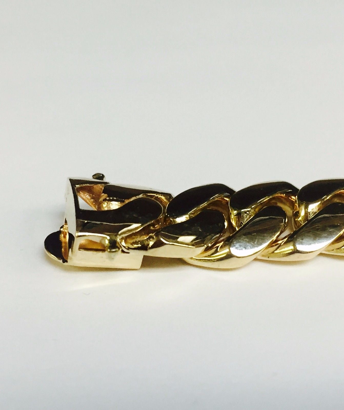 8/10/12/14mm Miami Cuban Chain Tap Clasp Necklace Bracelet - TONGSHOP