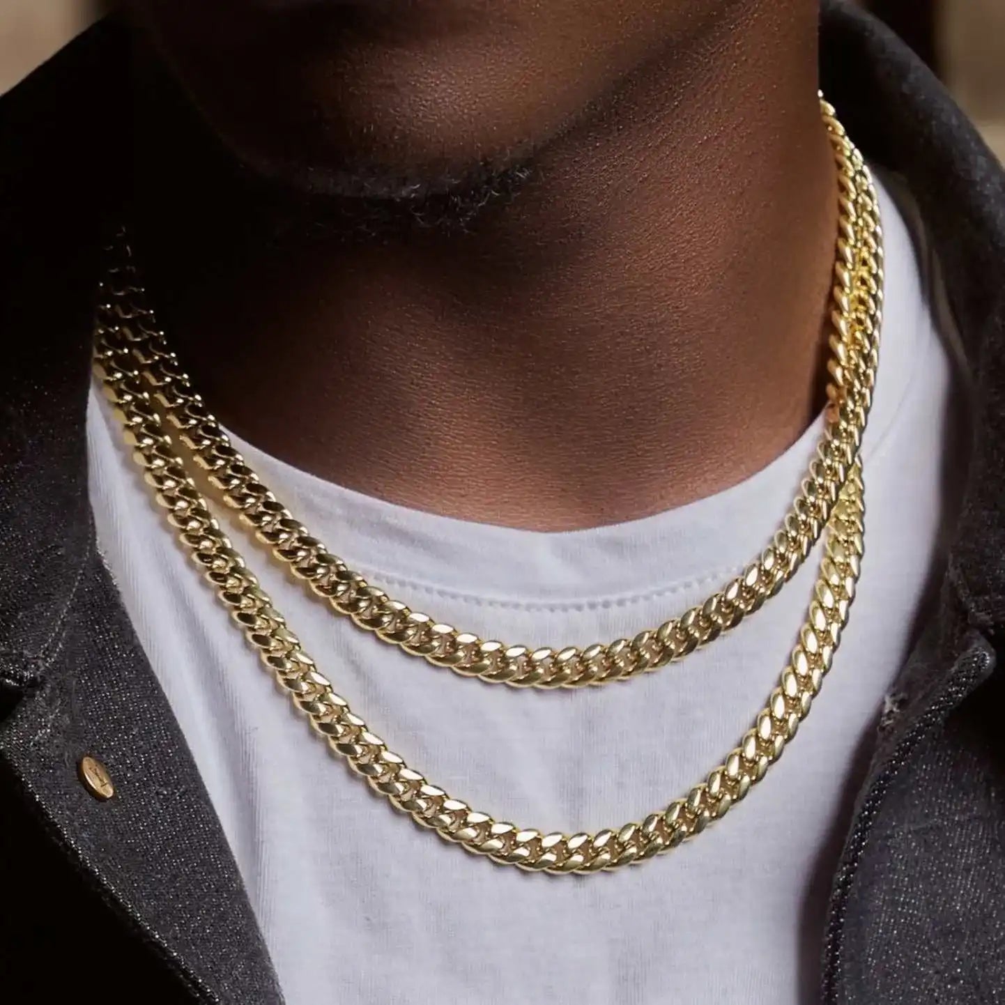 Cuban in Yellow Gold- 6mm